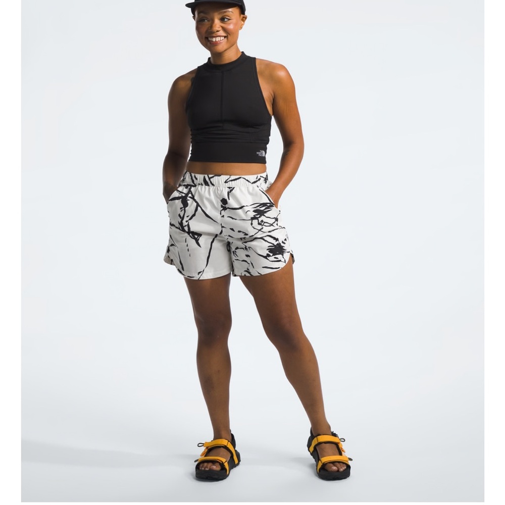 The North Face Black and White Athletic Shorts